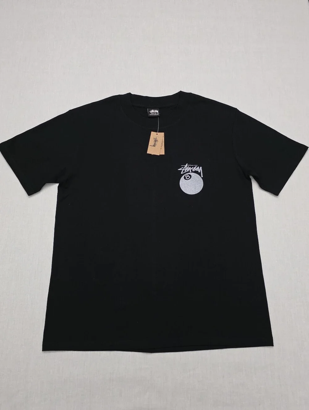8 Ball Pigment Dyed Black Shirt Size Medium - Picture 1 of 4